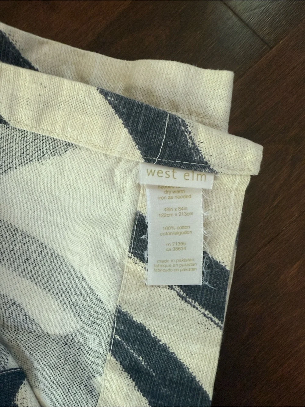 West Elm Scribble Pattern Curtains
